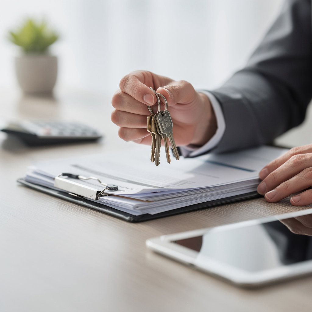 PURE Property Management of California professional team reviewing property management documents and financial reports in San Diego